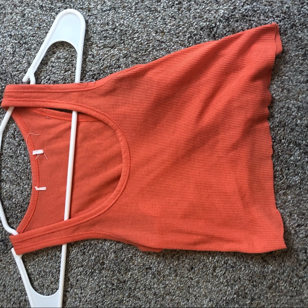 RIBBED CROP TANK